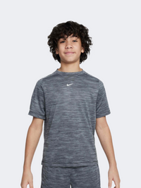Nike Dri-Fit Short-Sleeve Gs-Boys Lifestyle T-Shirt Black/Grey/White