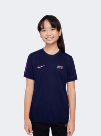 Nike Dri-Fit Kylian Mbappe Academy Gs-Unisex Football T-Shirt Blue/Gold