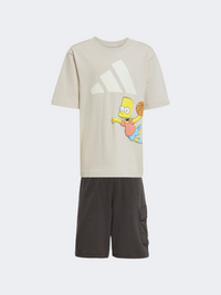 Adidas The Simpsons Little-Boys Sportswear Set Wonder Beige