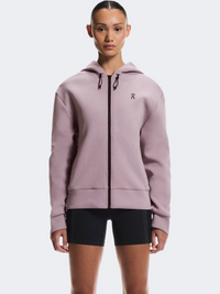 On Focus Tech Full Zip Women Training Hoody Heron