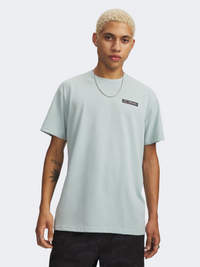 Under Armour Heavyweight Label Men Lifestyle T-Shirt Enamel Blue/Black