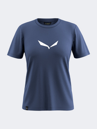 Salewa Solidlogo Dry Men Hiking T-Shirt Dark Denim