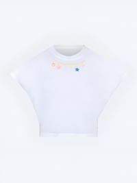 Top Ten Stylish Kids-Girls Lifestyle Cropped Boxy T-Shirt White