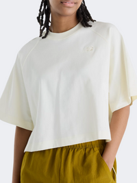 New Balance Raglan Oversized Women Lifestyle T-Shirt Angora