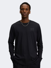 Under Armour Left Chest Men Lifestyle Long Sleeve Black/Pitch Grey