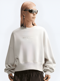 Nike Shox Phoeniex Fleece Women Lifestyle Sweatshirt Light Bone
