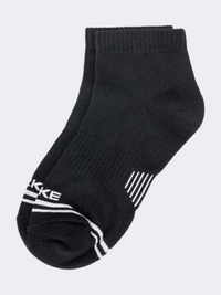 Erke Flat Ankle Men Lifestyle Sock Black