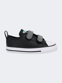 Converse Chuck Taylor All Star 2V Chalk Infant-Unisex Lifestyle Shoes Black/Darker Grey