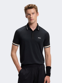 Hugo Boss Active Men Tennis Polo Short Sleeve Black