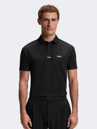 Hugo Boss Paddy Active Men Tennis Polo Short Sleeve Black