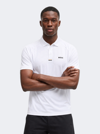 Hugo Boss Paddy Active Men Tennis Polo Short Sleeve White