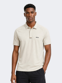 Hugo Boss Paddy Active Men Tennis Polo Short Sleeve Light Beige