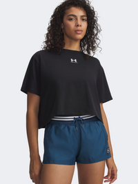 Under Armour Rival Boxy Women Lifestyle Long Sleeve Black/White
