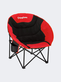 King Camp Moon Leisure Camping Chair Black/Red