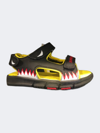 Erke Outdoor Kids-Boys Lifestyle Sandals Black/Gold Yellow