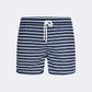 Pier St Barth Catamaran Men Beach Swim Short Navy/White
