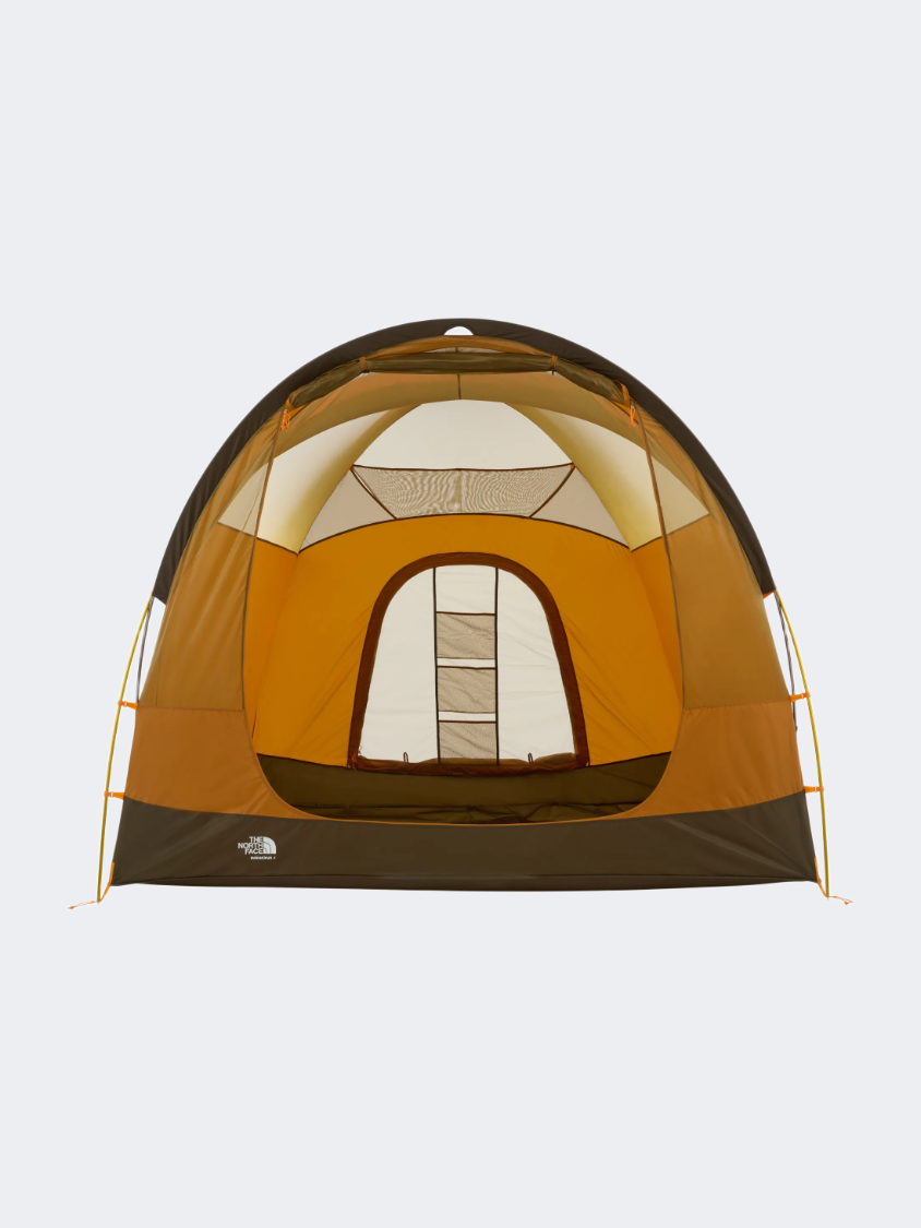 The North Face Wawona 4P Unisex Camping Tent Brown/Orange