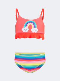 Oil And Gaz Cute Kids-Girls Beach Bikini Set Red