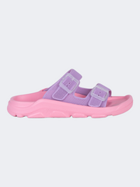 Oil And Gaz Relaxed Kids-Boys Beach Slide Pink/Purple
