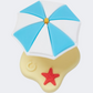Crocs 3D Beach Umbrella Unisex Lifestyle Pins Multicolor