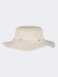 Oil And Gaz Stylish Kids-Girls Beach Hat Off-White