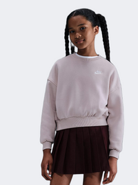 Nike Sportswear Club Fleece Girls Lifestyle Long Sleeve Violet/White