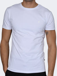 Oil And Gaz Classic Men Lifestyle R-Neck T-Shirt White