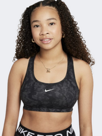 Nike Swoosh Reversible Aop Girls Lifestyle Bra Black/White