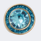 Crocs Circle Gem Unisex Lifestyle Pins Blue/Gold