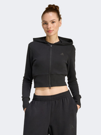 Adidas Seasonal Essentials French Terry Full-Zip Women Sportswear Hoody Black