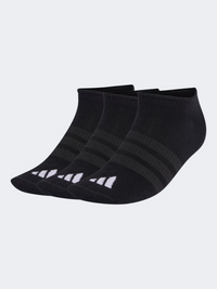 Adidas Thin&Light Sportswear No Show 3 Pair Pack Unisex Training Sock Black/White