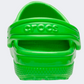 Crocs Classic Neon Highlighter Kids Lifestyle Slippers Green Slime