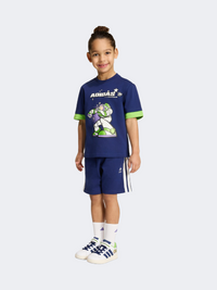 Adidas Pixar Toy Story T-Shirt Little-Boys Sportswear Set Dark Blue/Off White