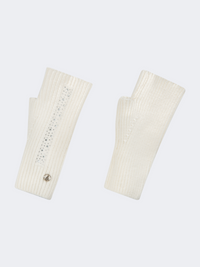 Oil And Gaz Open Finger Women Lifestyle Gloves White