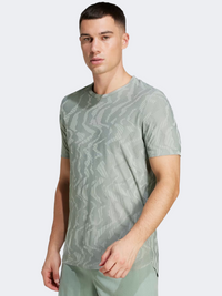 Adidas Ultimate Running Engineered Climacool+  Men Running T-Shirt Silver Green