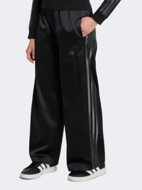 Adidas Satin Wide Leg Kids-Girls Sportswear Pant Black/Grey Six