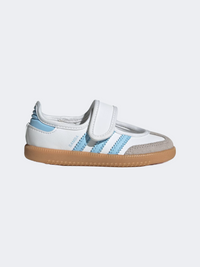 Adidas Samba Jane Girls Ballerina Shoes White/Clear Sky/Gum