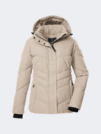 Killtec Gw 59 Quilted Women Skiing Jacket Light Beige