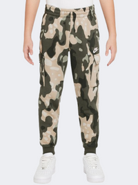 Nike Sportswear Club Fleece Boys Lifestyle Pant Khaki/White