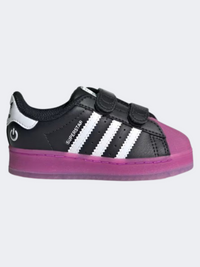 Adidas Superstar Led Light Infant-Girls Originals Shoes Black/Purple/White