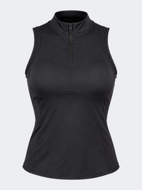 Oil & Gaz Versatile Women Lifestyle Tank With 1/4 Zip Black