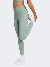 Adidas Ultimate Women Running 7/8 Tight Silver Green