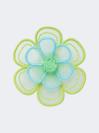 Crocs Green Mesh Flower Unisex Lifestyle Jibbitz Charms Multicolor