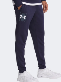 Under Armour Rival Terry Logo Men Lifestyle Pant Midnight Navy/Grey