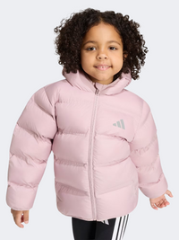 Adidas Synthetic Down Little-Girls Sportswear Jacket Lilac/Silver