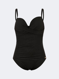 Oil And Gaz Modern Women Beach Over Size Monokini Black