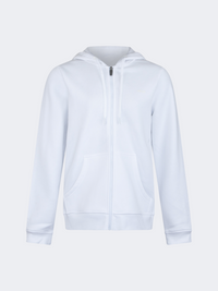 Oil And Gaz Brushed Unisex Lifestyle Full  Zip Hoodie White/Black