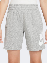 Nike Sportswear Club French Terry Fleece Boys Lifestyle Short Grey Heather/White