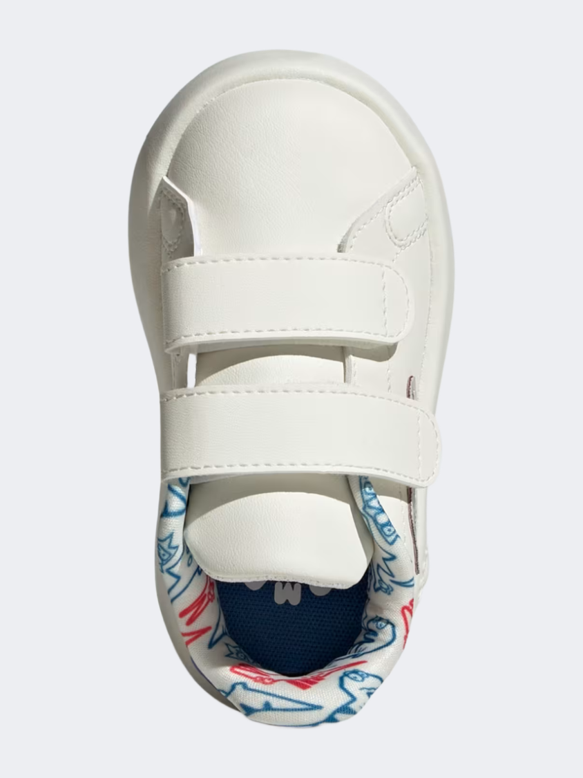 Adidas Advantage Dino Infant-Boys Sportswear Shoes White/Bright Royal