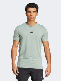 Adidas D4T Men Training T-Shirt Silver Green
